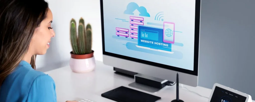 Mujer trabajando en la automatización de infraestructura utilizando tecnologías en la nube.